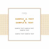 Vector Modern Frame and Sample Text