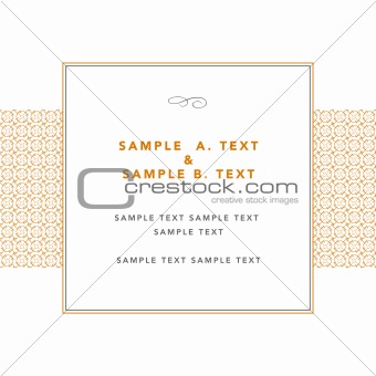 Vector Modern Frame and Sample Text