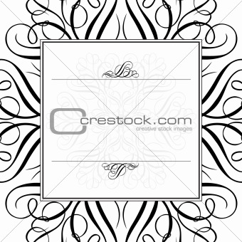 Vector Ornament and Matching Frame