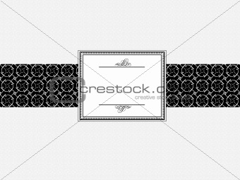 Vector Decorative Frame and Pattern