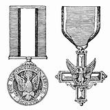 Vector Vintage Military Medals