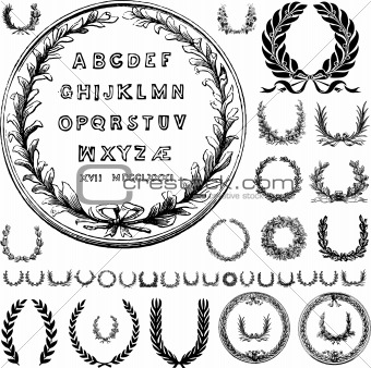 Vector Wreaths and Greek Letters