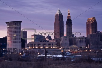 Colorful Evening in Cleveland