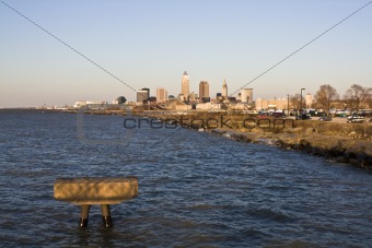 Downtown Cleveland seen from EdgeWater Park