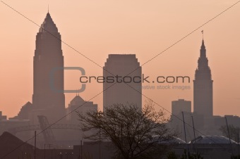 Silhouette of Downtown Cleveland