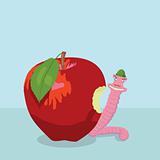Apple and worm