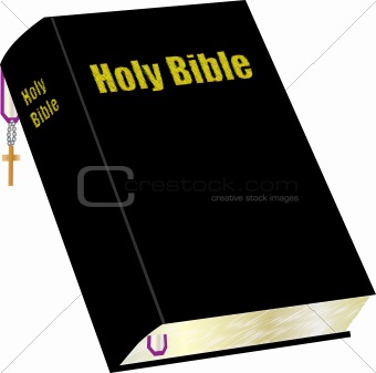 Holy Bible and cross