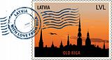 Postmark from Latvia
