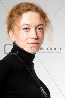 Portrait of a young attractive girl