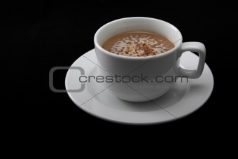 a  cup of coffee