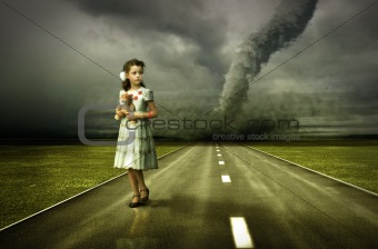 girl tornado