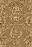 Luxury Brown Floral Wallpaper