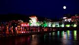 night scenery of the Phoenix Town in China
