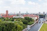 aerial view of central Berlin