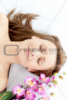 Laid-back woman having a massage 
