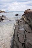 stone and the beach