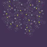 Dark purple floral background