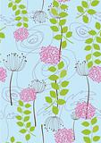 Rose, dandelion and flower wallpaper