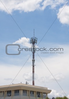 telecommunication on the sky