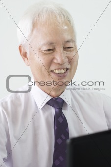 old asian business man