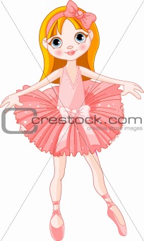 Cute ballerina girl