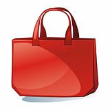 illustration of isolated colored bag