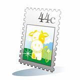 illustration of isolated stamp