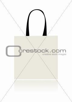 Shopping bag isolated for your design