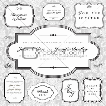 Vector Frame and Ornament Set