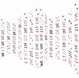Abstraction from playing cards. Vector illustration