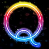 Alphabet Rainbow Lights  Glitter with Sparkles