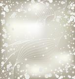 Silver background with sparkles. Vector
