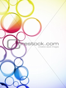 Abstract colorful circles background.