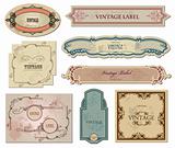 Set vintage labels  for your design. Vector