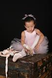 Brunette ballet girl