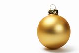 golden dull christmas ball