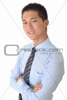 Happy smiling business man