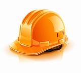 orange helmet for builder worker