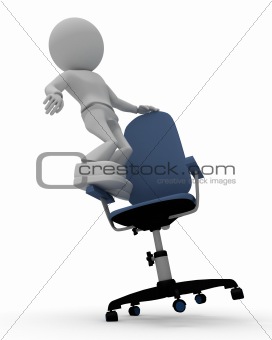 persons breaks chair
