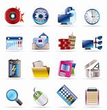 Computer, mobile phone and Internet icons