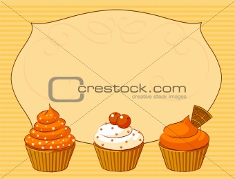 Thanksgiving cupcake place card