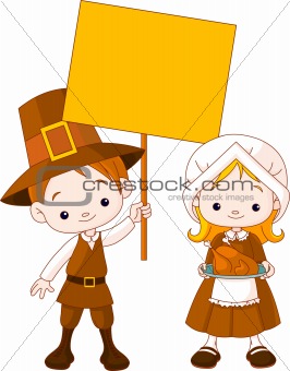 Thanksgiving Pilgrims couple