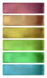 Colorful watercolor textured banner set