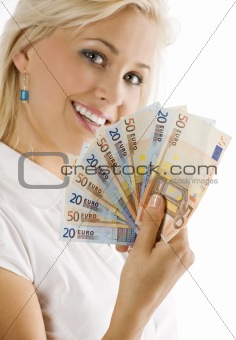 euro woman smiling
