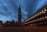  The night scene of San Marco Plaza in Venice