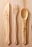 cutlery on wood
