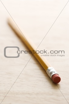 Eraser on pencil.
