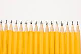 Row of pencils.