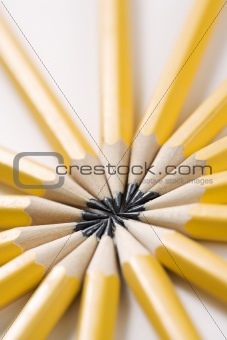 Pencils in star shape.