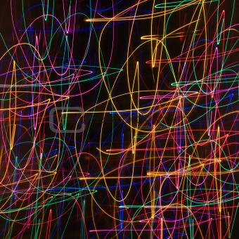 Motion blur light pattern.